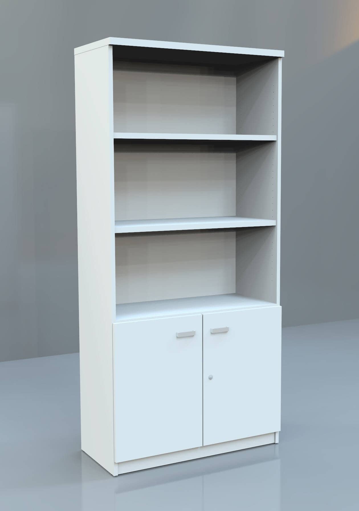 Armario alto con puertas bajas.