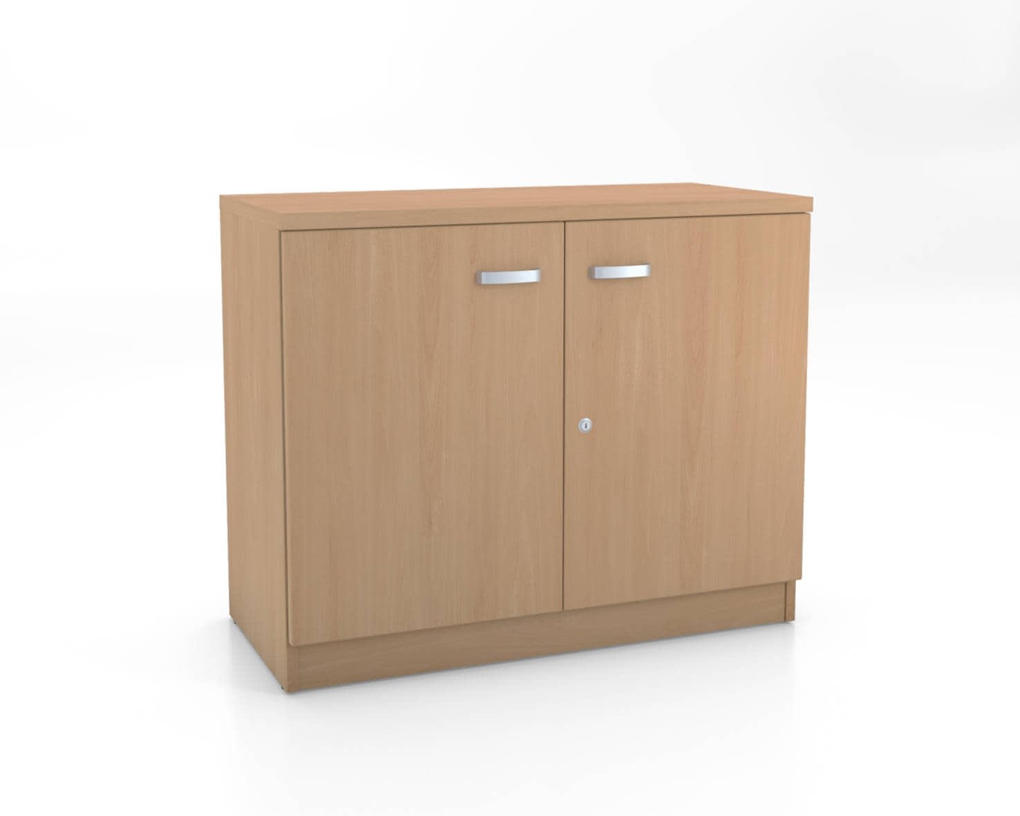 Armario bajo con puertas.