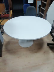 Mesa de reuniones blanca.