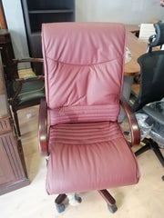 Sillón de dirección burdeos.