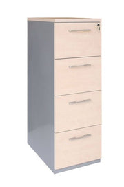 Armario archivador metálico y melamina.