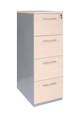 Armario archivador metálico y melamina.