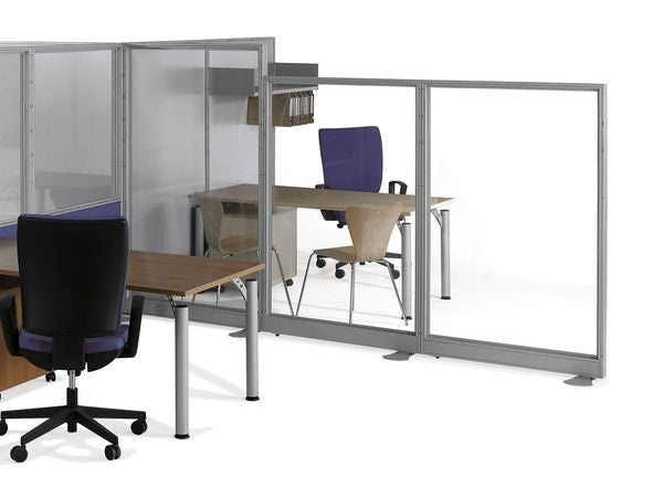 Biombo de cristal mod. QUADRAZAL.