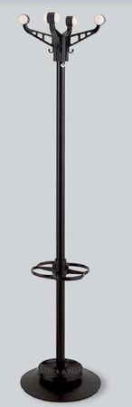 Perchero metálico con COLGADORES Y PARAGUERO.