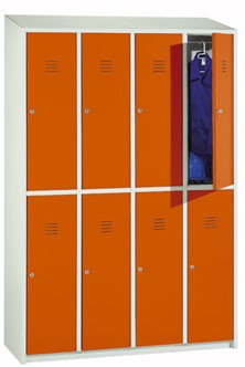 Taquilla con puertas de 25 cm.