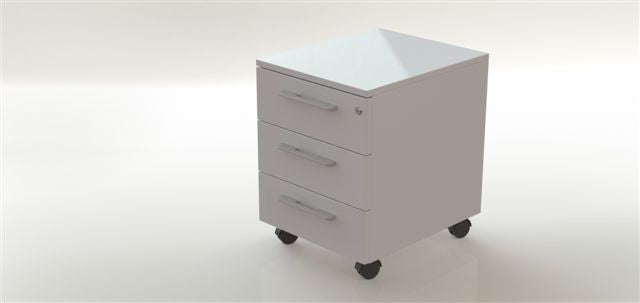 Cajonera de ruedas de 3 cajones.